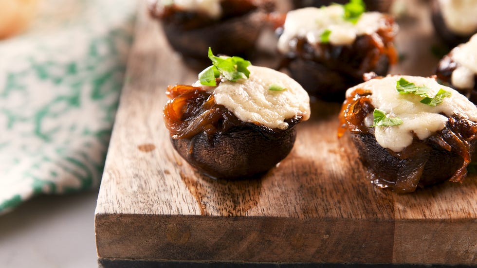 french onion stuffed mushrooms