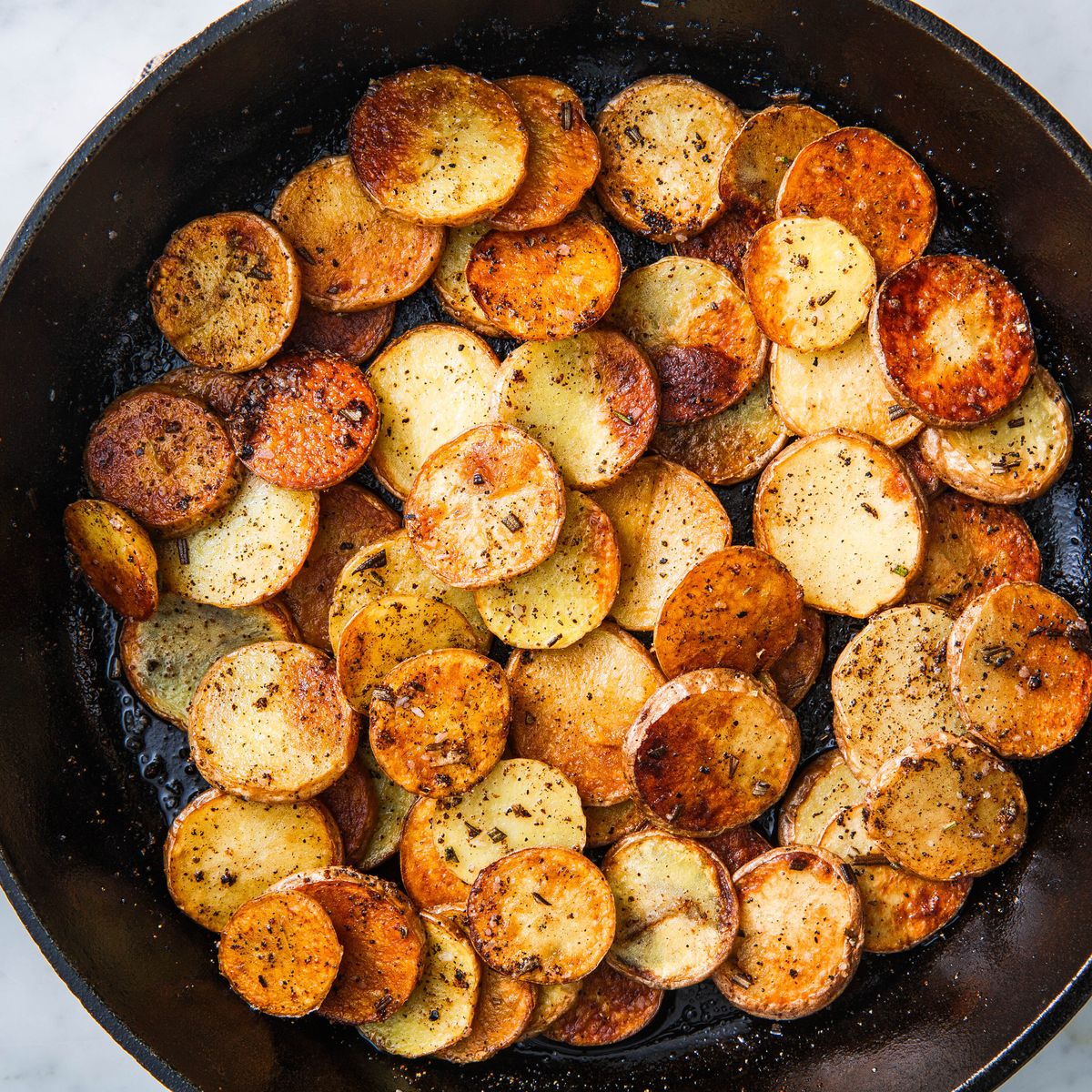 Pan Fried Breakfast Potatoes Recipe - Happy Foods Tube