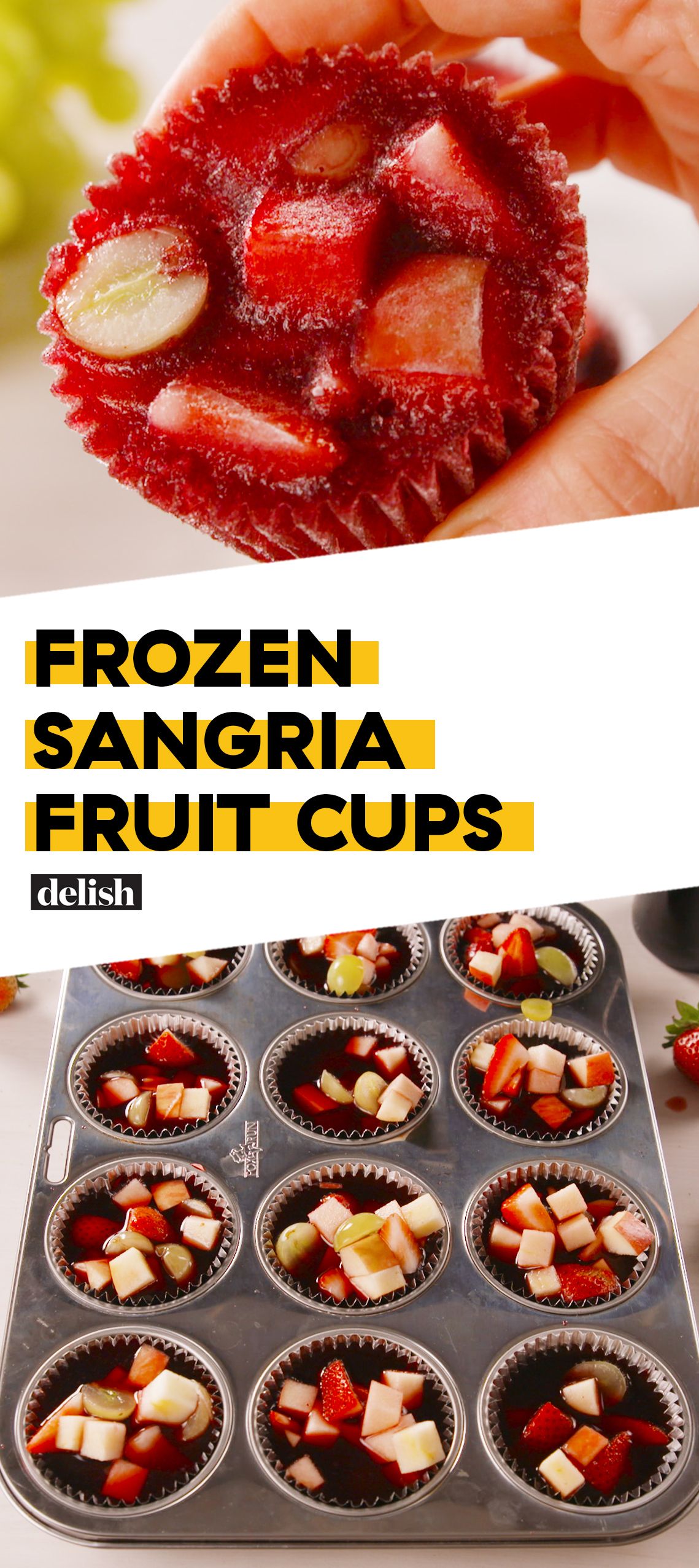 frozen sangria fruit cups