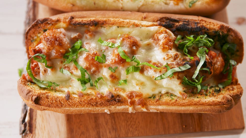 Garlic Butter Sausage Subs horizontal