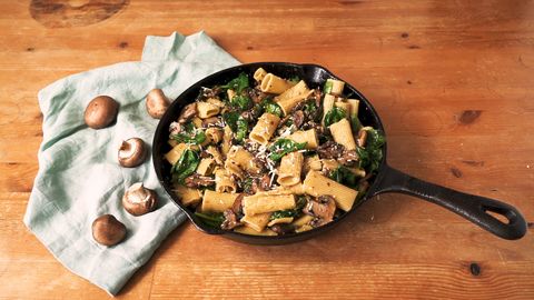 preview for Garlicky Brown Butter Mushroom Pasta Comes Together In No Time