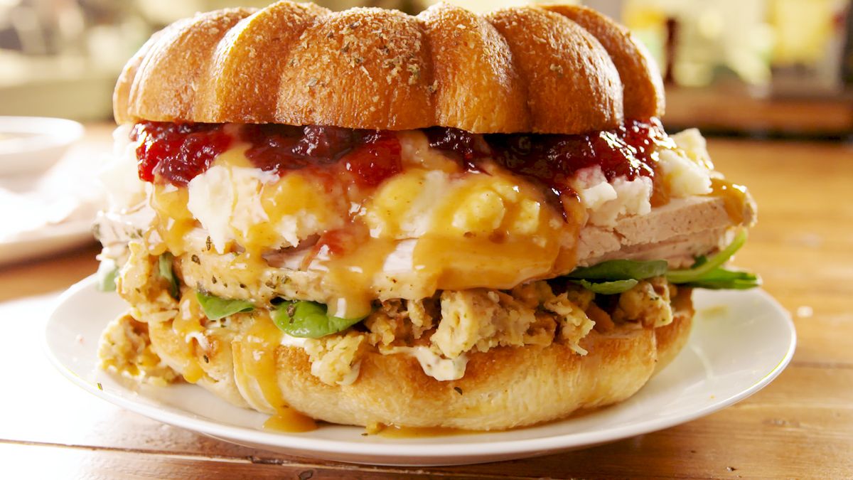 preview for This Giant Thanksgiving Sandwich Is The Most Epic Way To Use Leftovers
