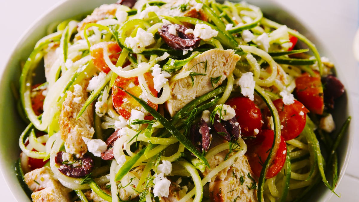 preview for Greek Cucumber Noodles >>> Zoodles