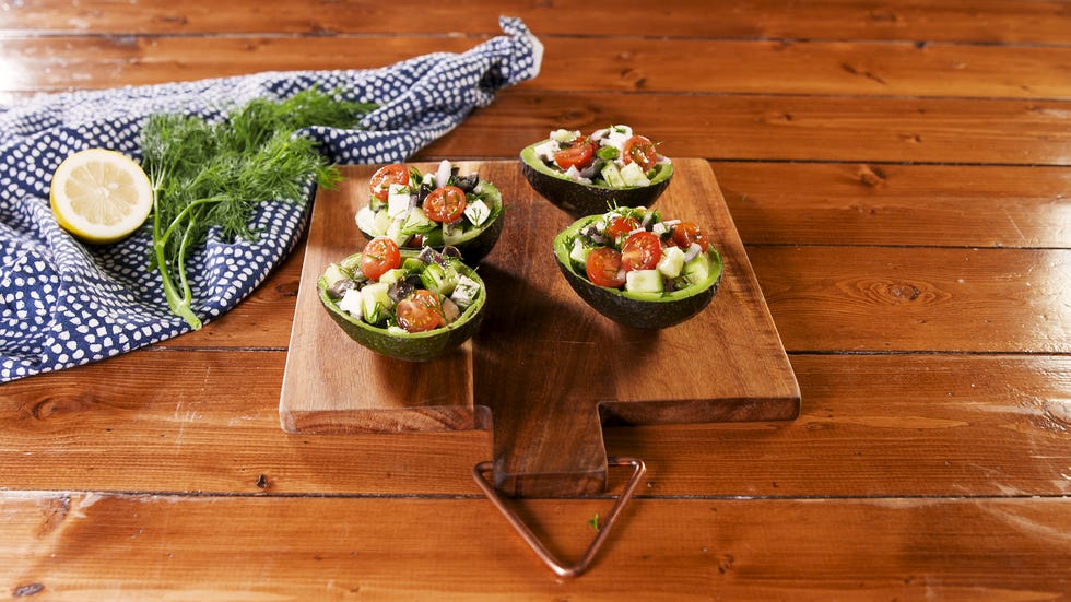 Greek Stuffed Avocados - Delish.com