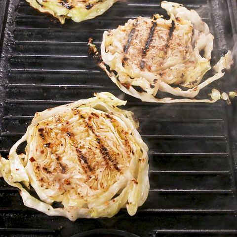 grilled cabbage steaks   delishcom