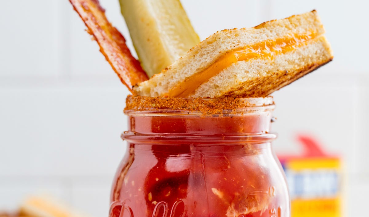 preview for These Bloody Marys Have The Most Genius Garnish EVER