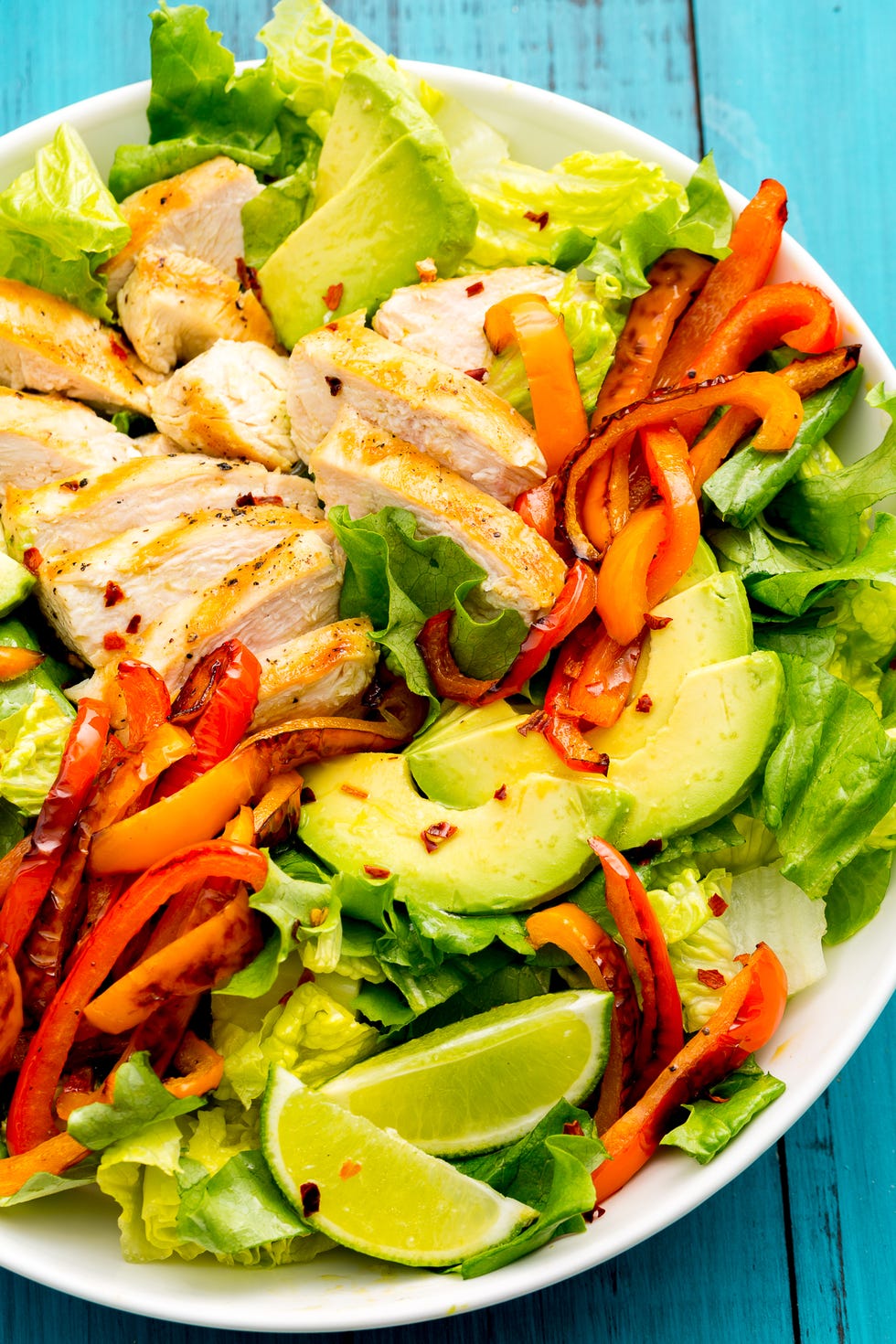 grilled fajita chicken salad