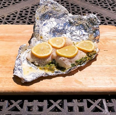 grilled cod foil packets