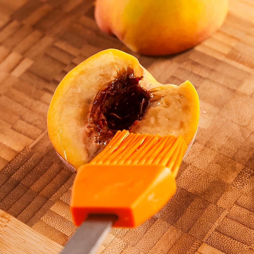 grilled peaches steps