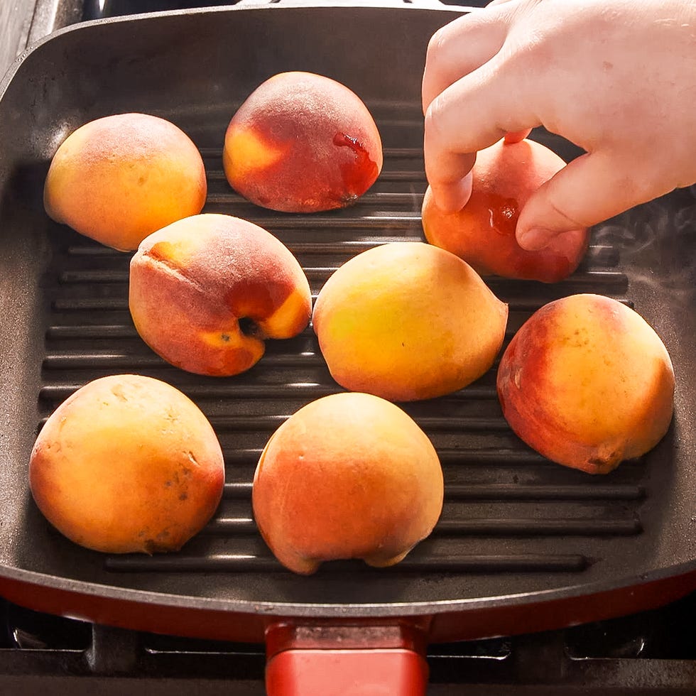 grilled peaches steps