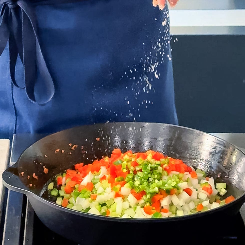 maque choux with sausage