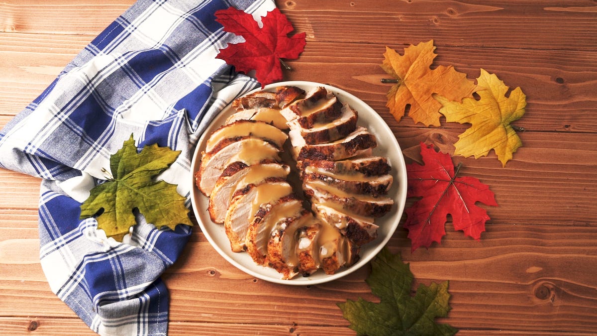 preview for Drown This Harissa Turkey Breast With Tons Of AMAZING Homemade Gravy