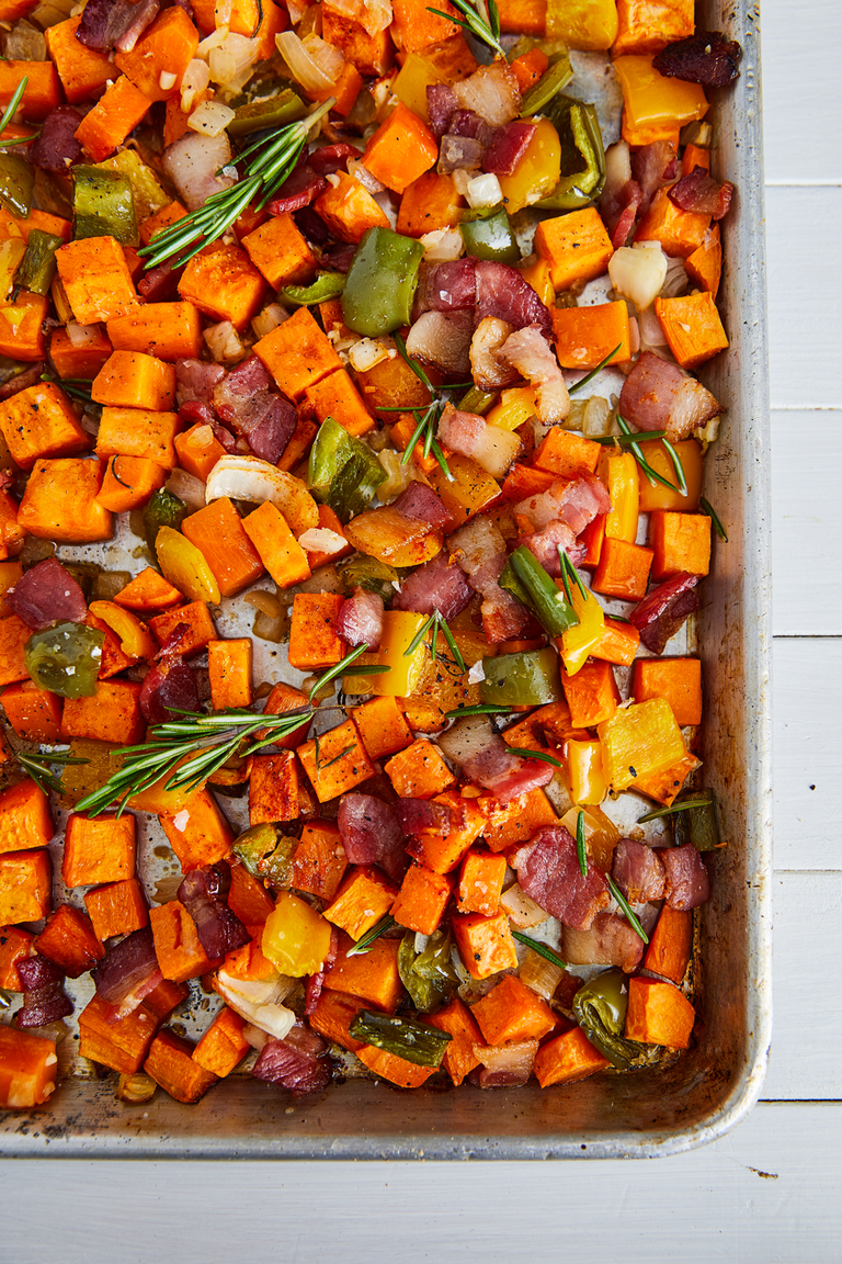 Sheet Pan Sweet Potato Hash sheet pan sweet potato hash