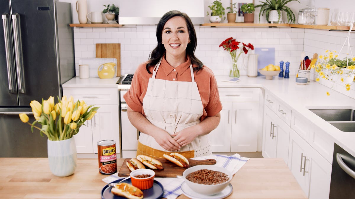 preview for Grilled Cheese Hotdogs | Delish + Bush's