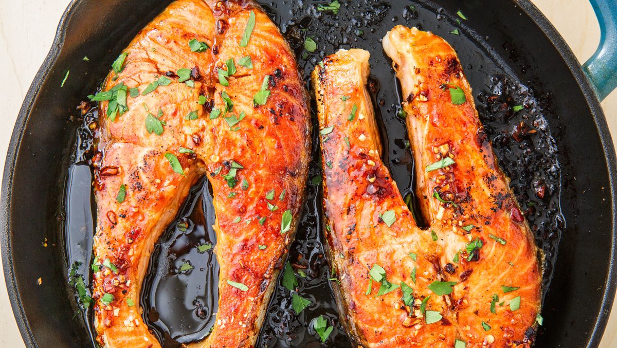 preview for You Only Need 10 Minutes To Make These Buttery Salmon Steaks