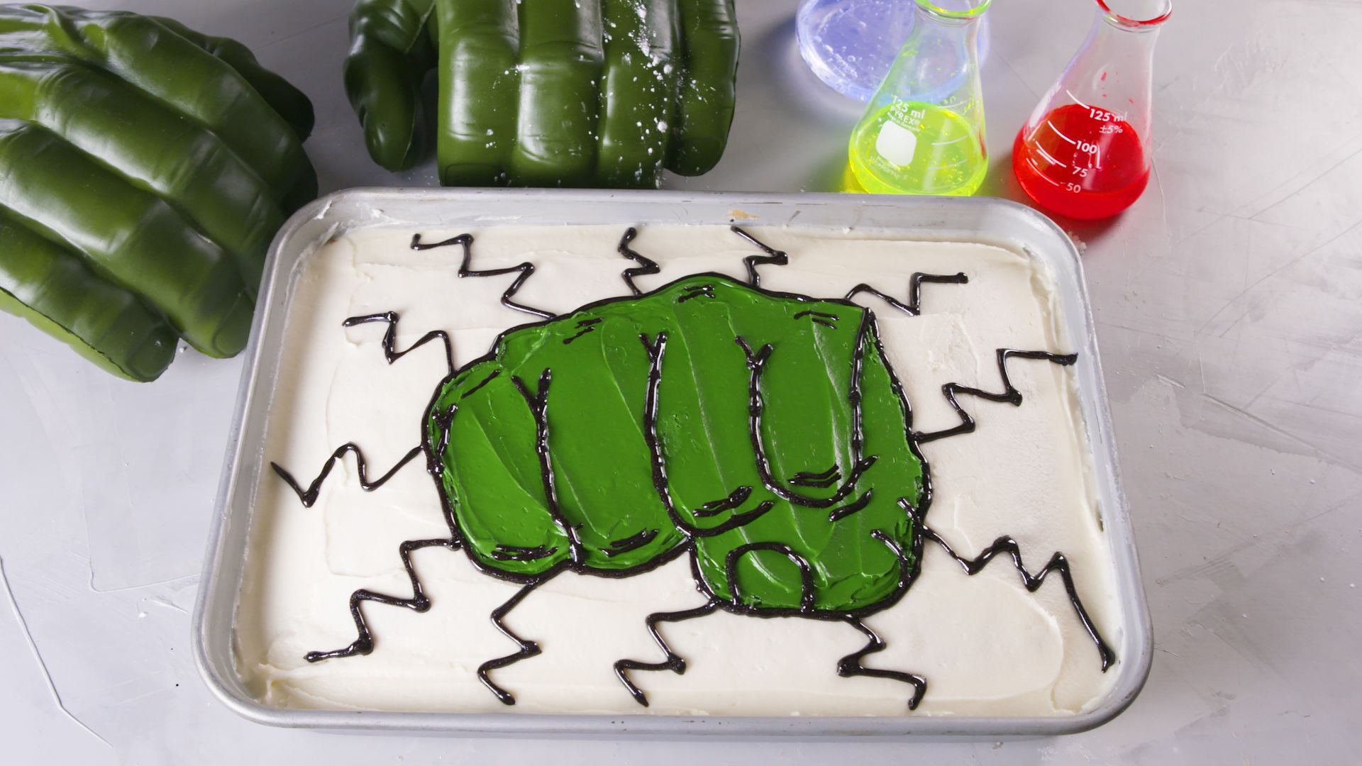 Custom Green Superhero Cake Kit | Bake Believe