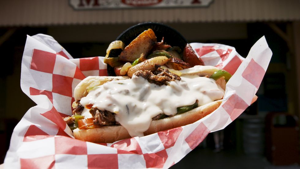 Dollywood Park's other delicious Big Skillet meal, Philly Cheese Steak