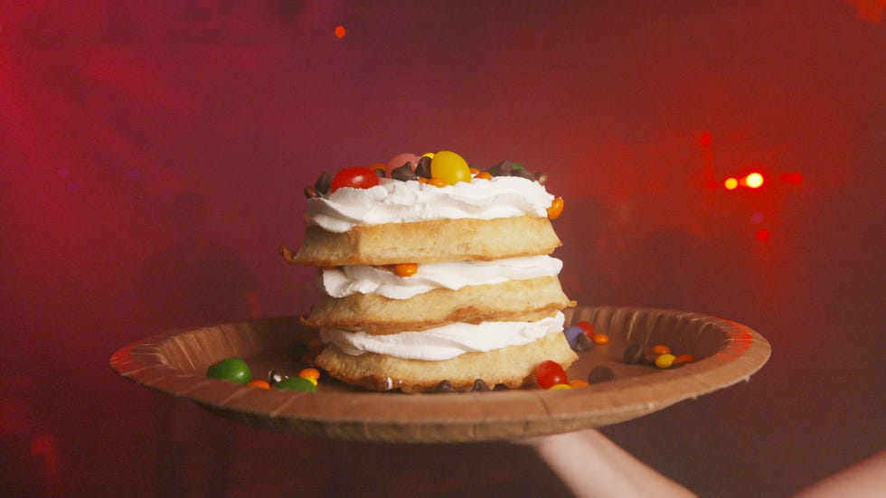 Food, Dish, Cuisine, Ingredient, Dessert, Whipped cream, Candy corn, Sweetness, Baked goods, Buttercream, 