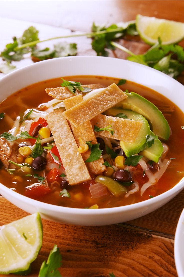 instant pot chicken tortilla soup
