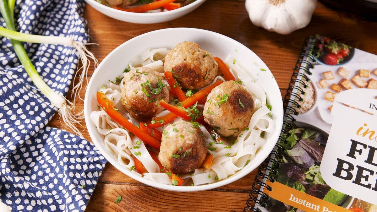 Best Instant Pot Turkey Meatballs With Rice Noodles Recipe - Delish.com