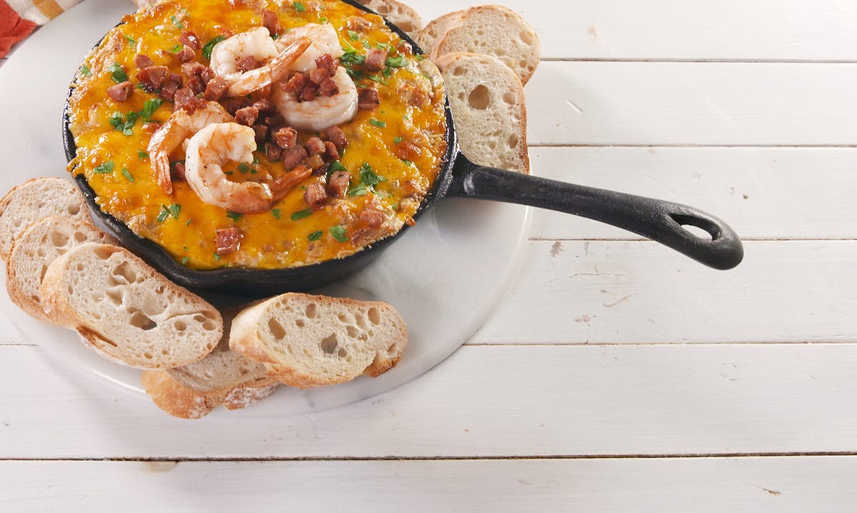 Video player poster image preview for Head Down To The Bayou With This AMAZING Jambalaya Dip!