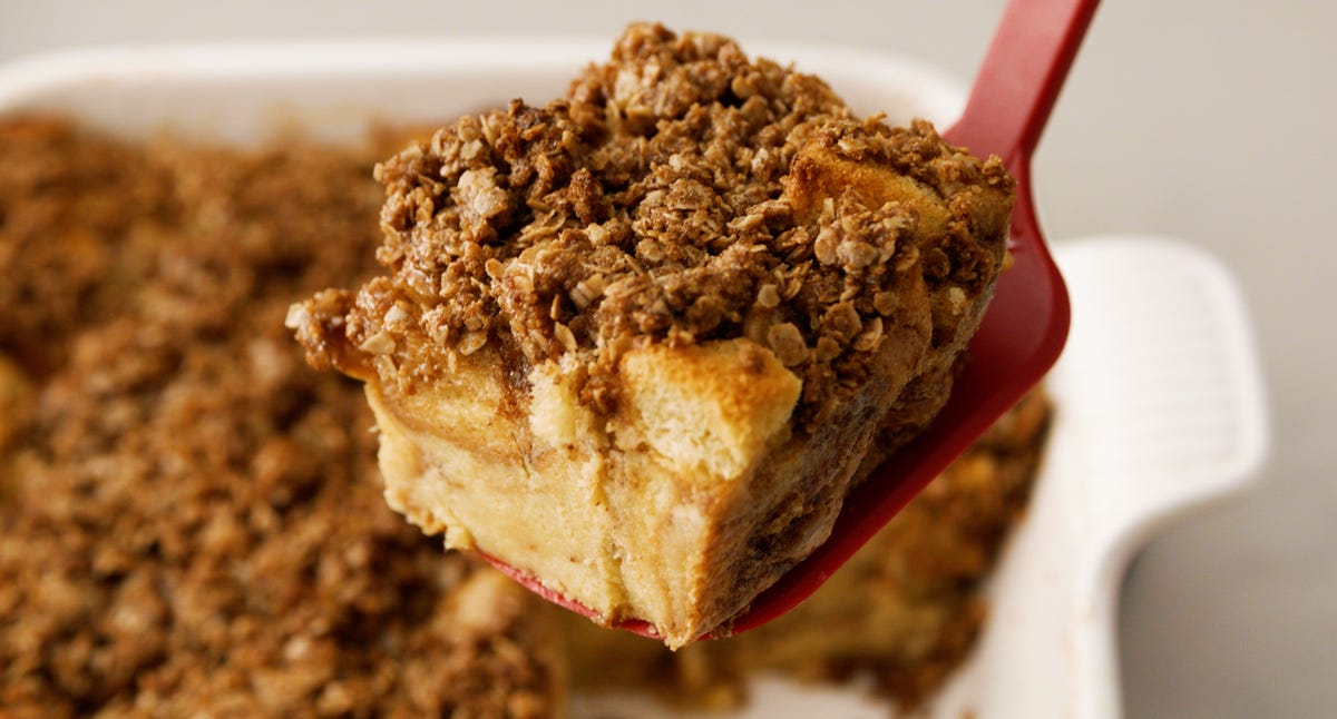Video player poster image preview for Overnight Almond Butter-Banana French Toast | Delish + JUSTIN’S®