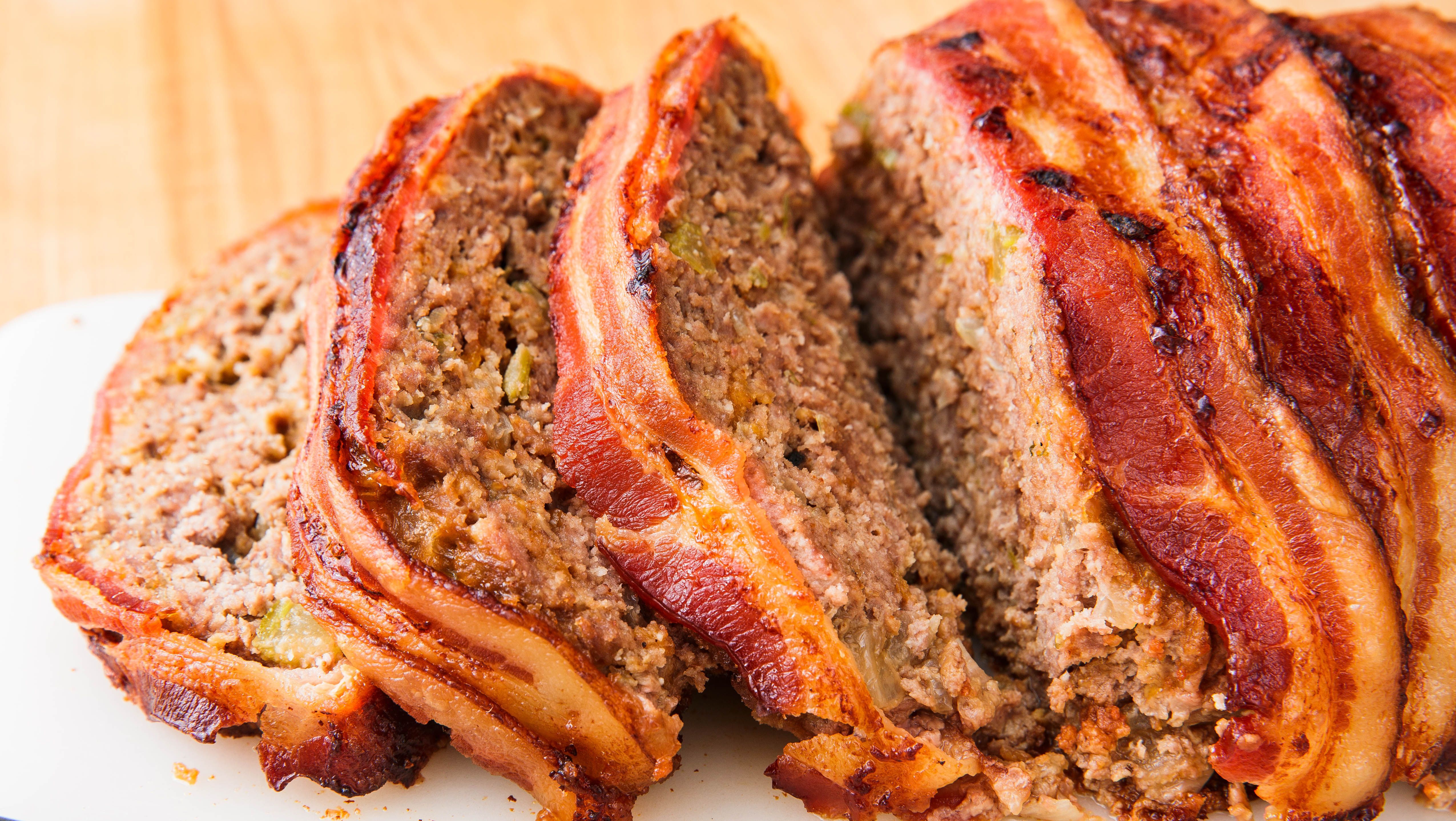 Bacon Wrapped Low Carb Keto Turkey Meatloaf Recipe