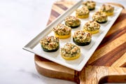spinach artichoke zucchini bites