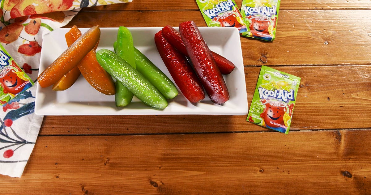 Video player poster image preview for Kool-Aid Pickles Are Our New Favorite Obsession