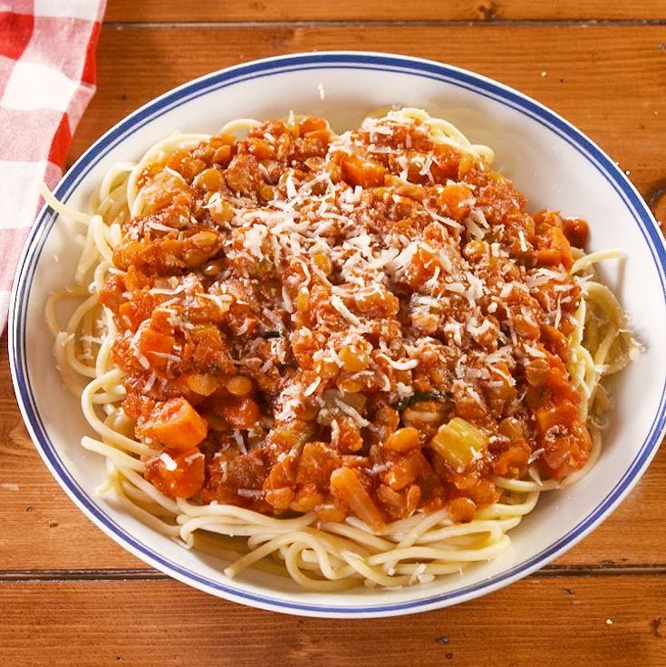 Lentil Bolognese - Delish.com