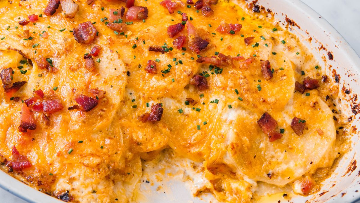 preview for These Loaded Scalloped Potatoes Are All We Want for Christmas.