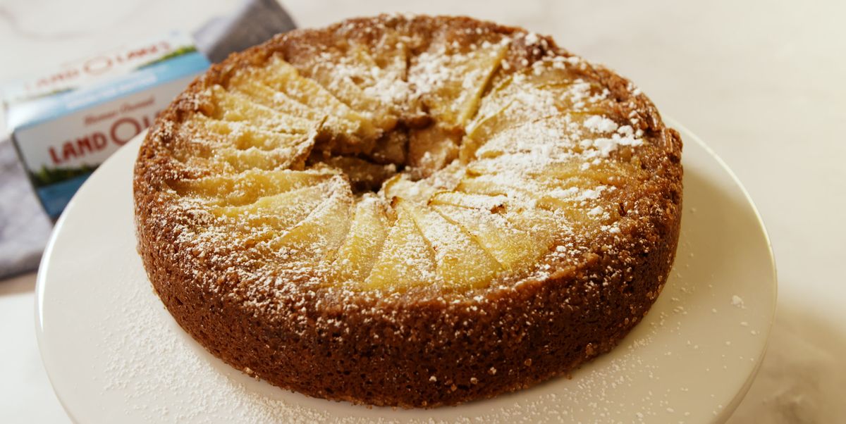 Almond-Pear Upside Down Cake