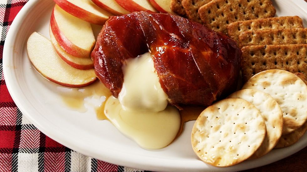proscuitto maple baked brie