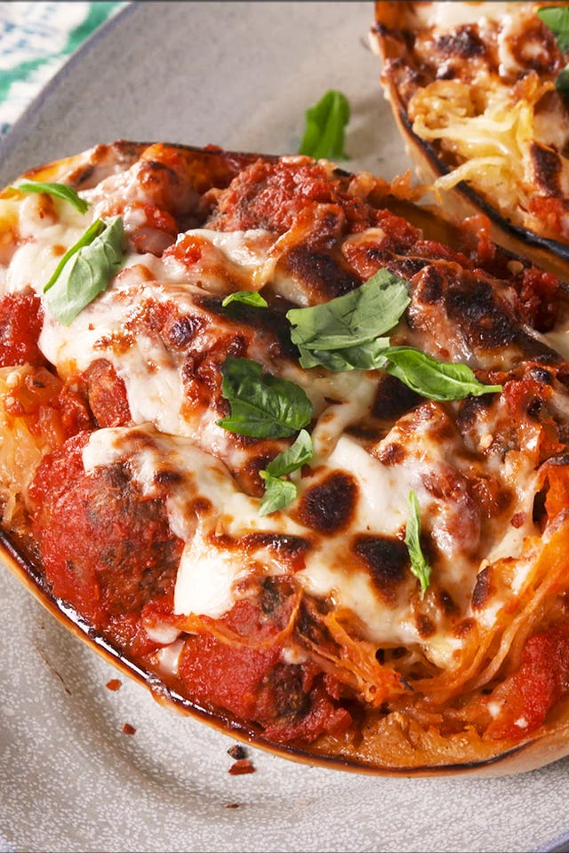 meatball stuffed spaghetti squash