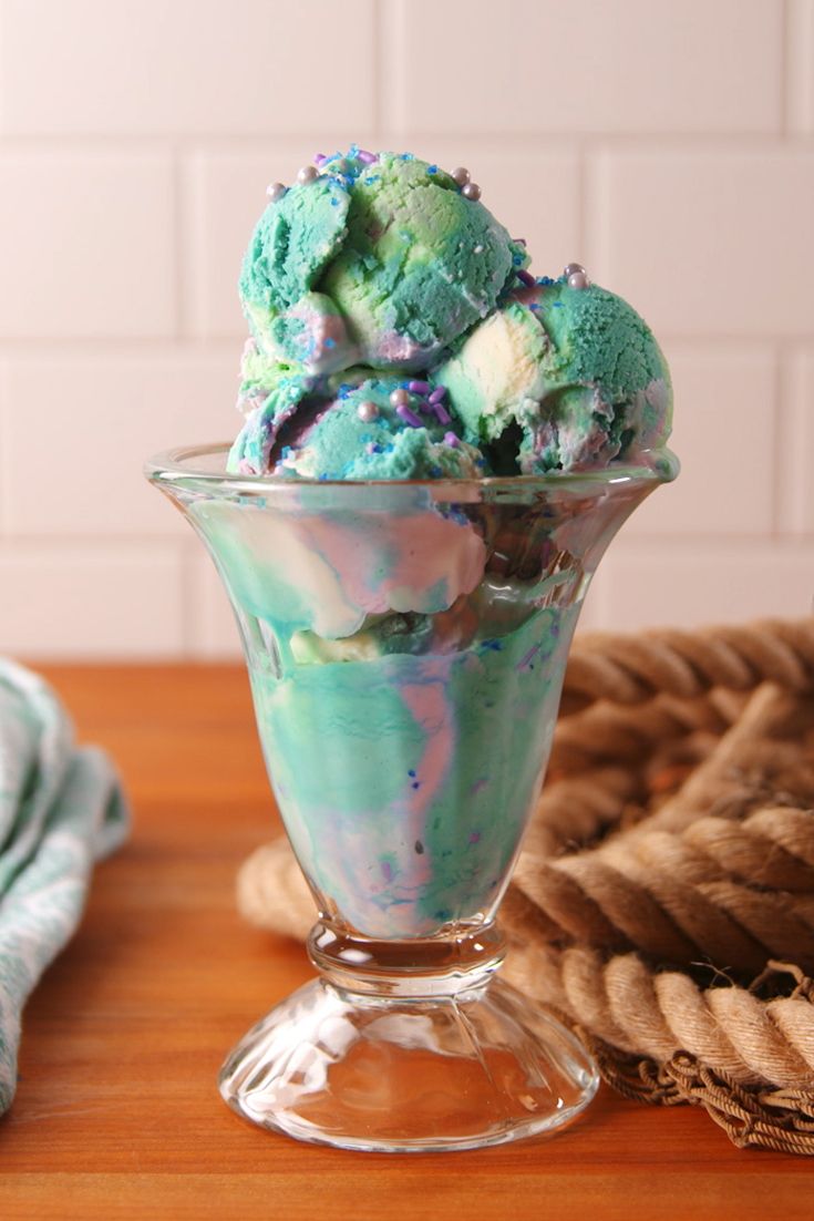 helado sirena de colores