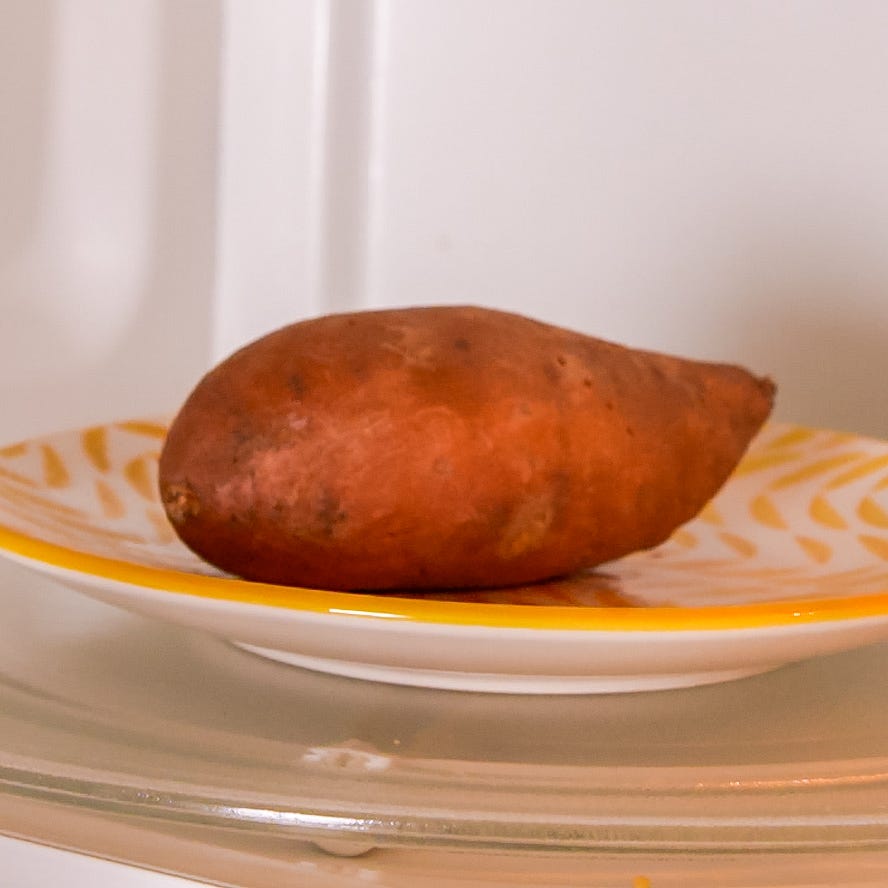 how to microwave a sweet potato sbs