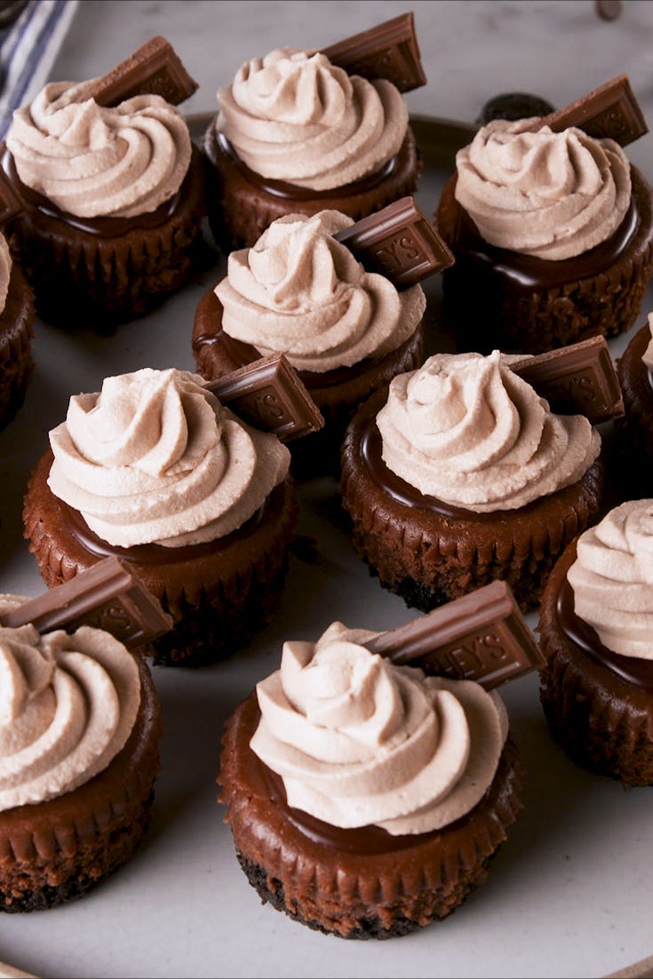 mini death by chocolate cheesecakes