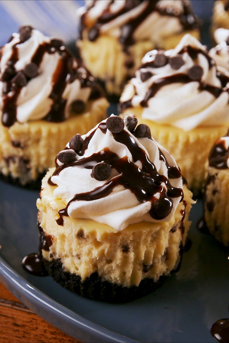 mini bailey's cheesecakes