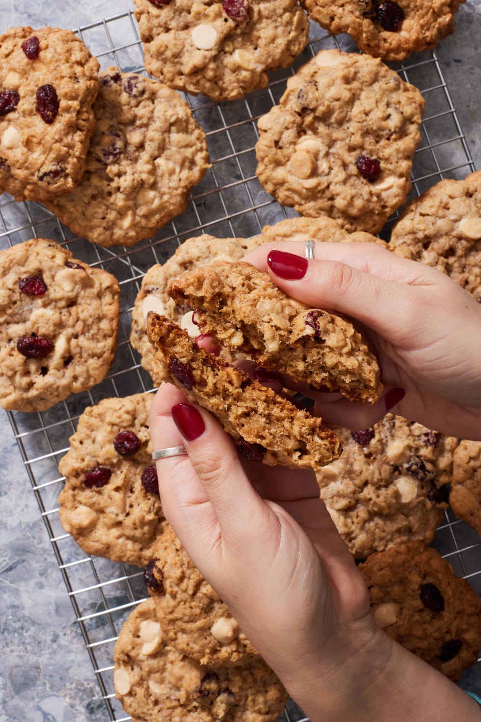 oatmeal white chocolate cranberry cookies
