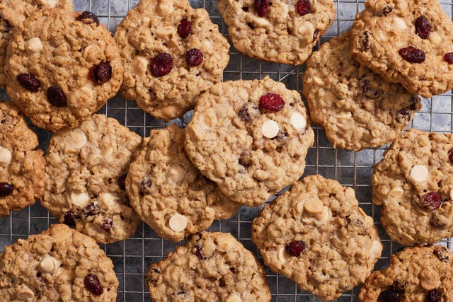 cranberry white chocolate oatmeal cookies
