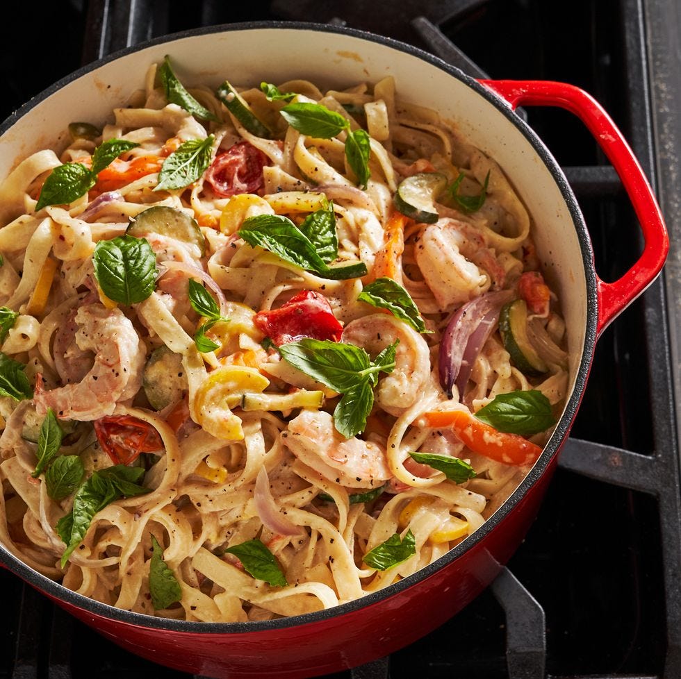 one pot shrimp primavera