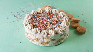 Food, Cuisine, Dish, Pavlova, Dessert, Buttercream, Sprinkles, Ingredient, Cake, Whipped cream, 