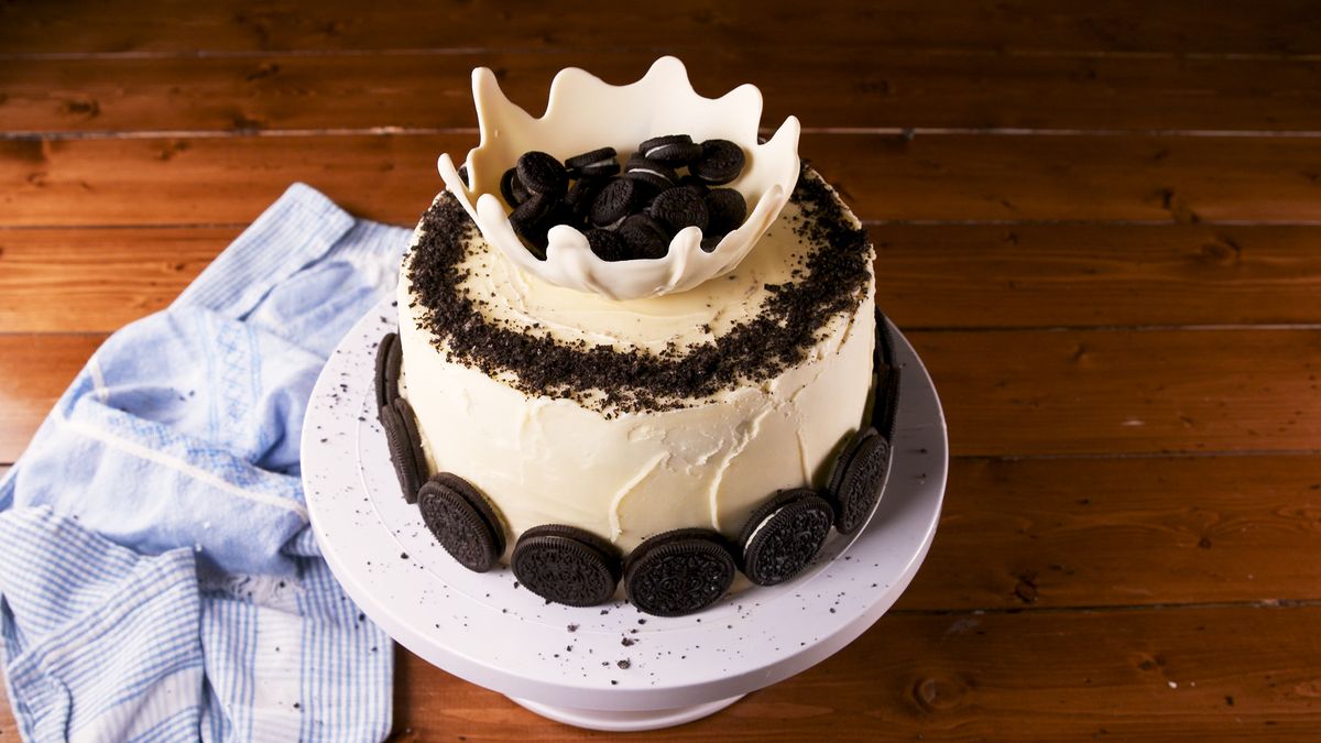 Best Milk & Oreos Cake Recipe - How To Make Milk & Oreos Cake