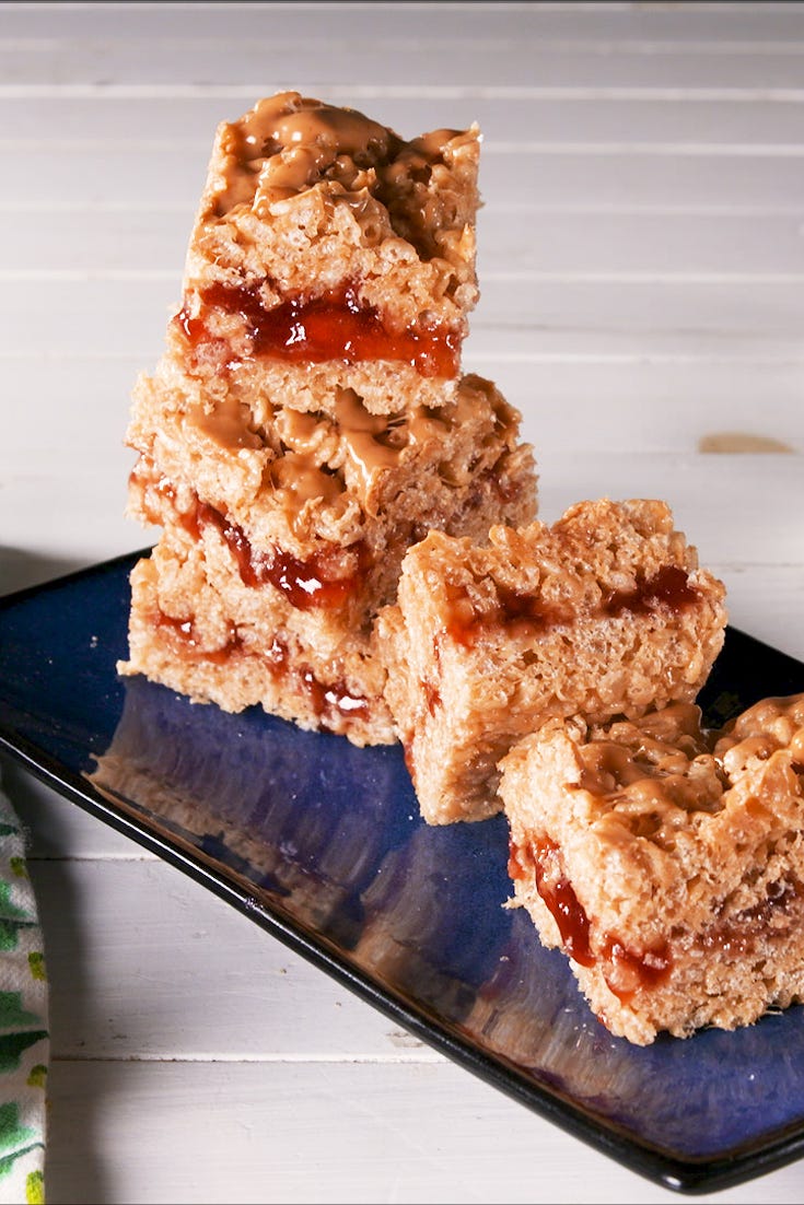pbj rice krispie treats