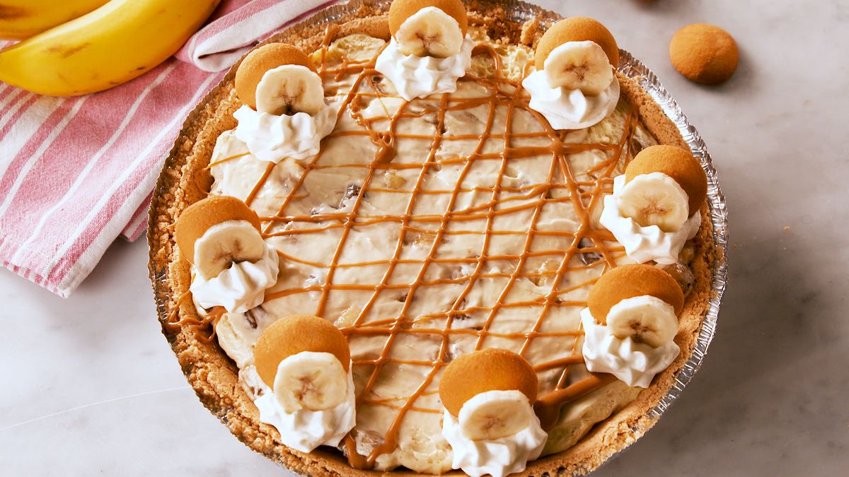 preview for This Peanut Butter Banana Cheesecake Is Our New Dessert Obsession