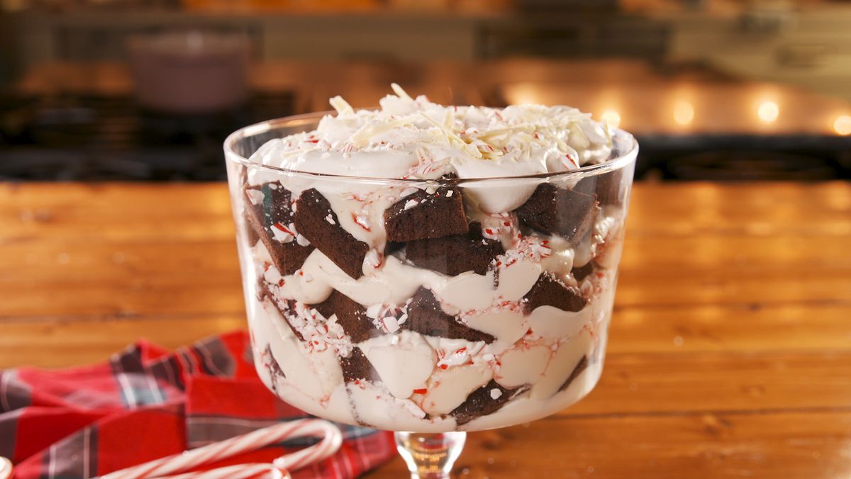 preview for Peppermint Bark Trifle Is A Winter Wonderland