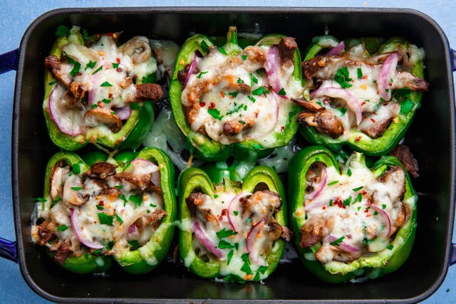 cheesesteak stuffed peppers
