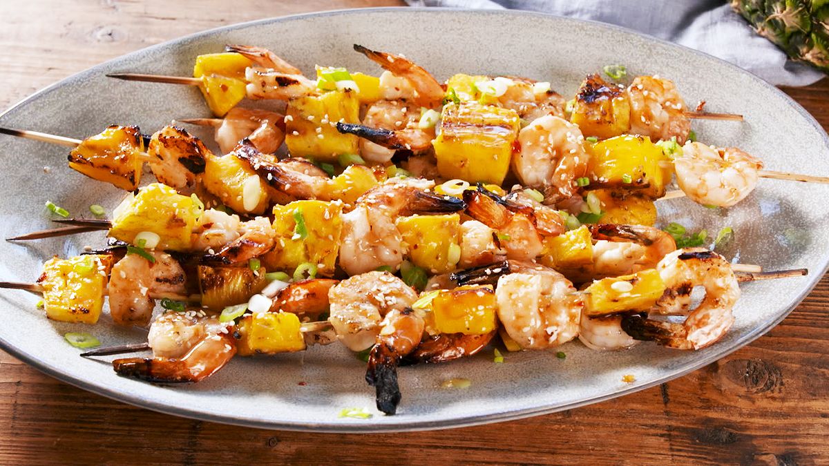 preview for We'll Be Eating These Shrimp & Pineapple Skewers All Summer Long
