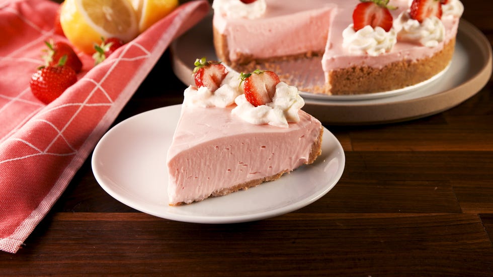 No-Bake Pink Lemonade Cheesecake - Delish.com