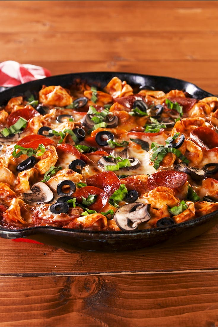 pizza tortellini bake
